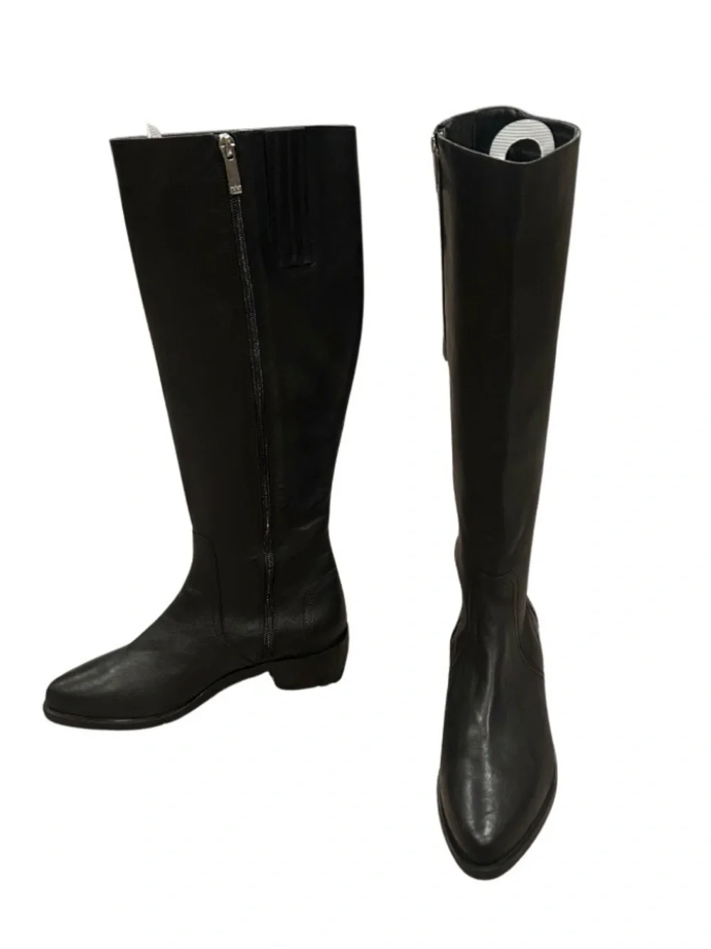 Aquatalia Gracelynn Leather Knee High Boots | Black | Size 9.5